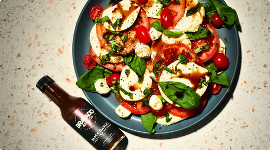 Caprese Salad with Black Garlic Glaze