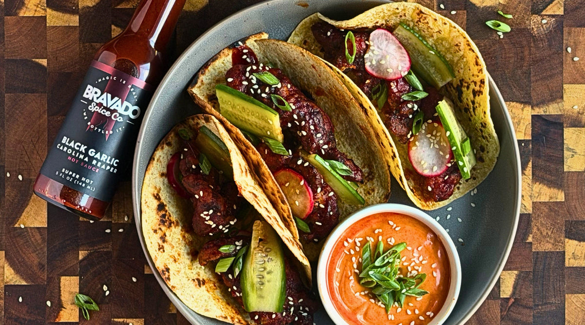 Korean Fried Chicken Tacos