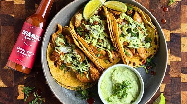 Smoky Mezcal & Árbol Chicken Tacos