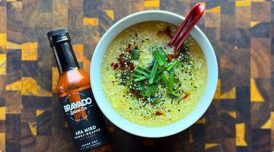 Aka Miso Spicy Egg Drop Soup