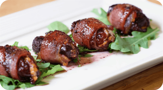 devils on horseback 4 bacon wrapped dates