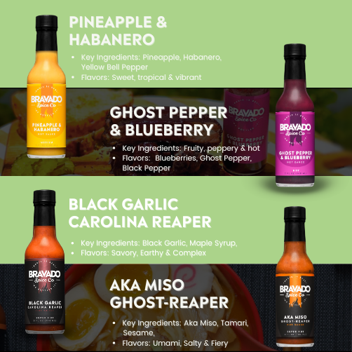 Fiery Flavors with Famous Hot Sauce Set | Bravado Spice Co.