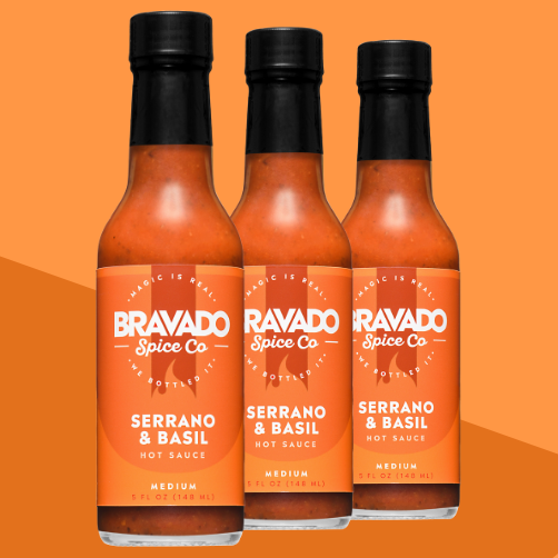 SERRANO & BASIL HOT SAUCE