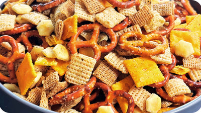 Spicy Jalapeño Garlic Snack Mix