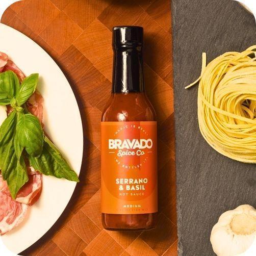 Serrano & Basil Hot Sauce - Bravado Spice