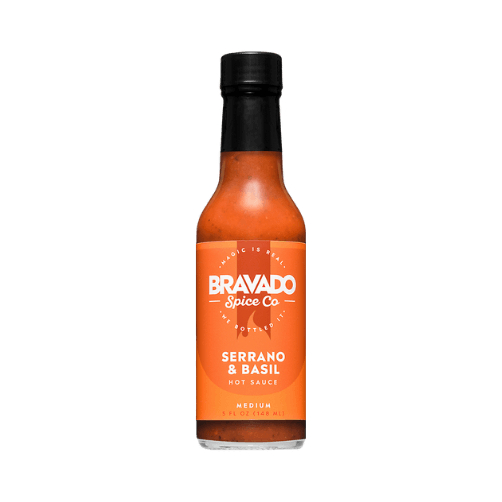 Serrano & Basil Hot Sauce - Bravado Spice